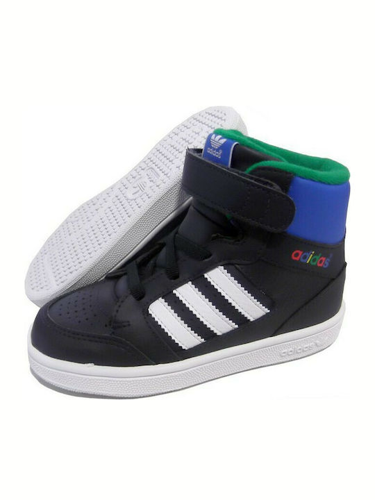 adidas Kinder Sneakers Hoch mit Klettverschluss Schwarz