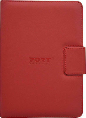 Port Designs Flip Cover Piele artificială Roșu (Universal 10.1" - Universal 10.1") 201332