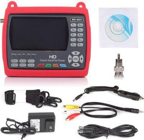 Satlink Electronical Signal Level Meter DVB-S / DVB-S2 with Screen 4.3" WS-6951