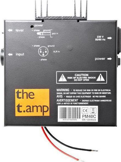 The T.Amp PM40C Τελικός Ενισχυτής PA Μονοκάναλος 50W/4Ω με Σύστημα Ψύξης
