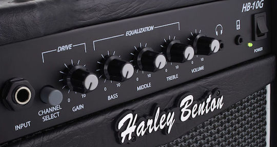 Harley Benton HB-10G Combo Ενισχυτής Ηλεκτρικής Κιθάρας 1 x 6" 10W Μαύρος