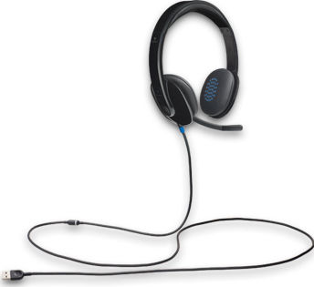 Logitech H540 On Ear Multimedia Ακουστικά με μικροφωνο και σύνδεση USB