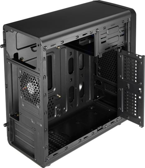 Aerocool QS-180 Midi-Turm Computergehäuse Schwarz