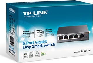 TP-LINK TL-SG105E Unmanaged L2 Switch with 5 Gigabit (1Gbps) Ethernet Ports