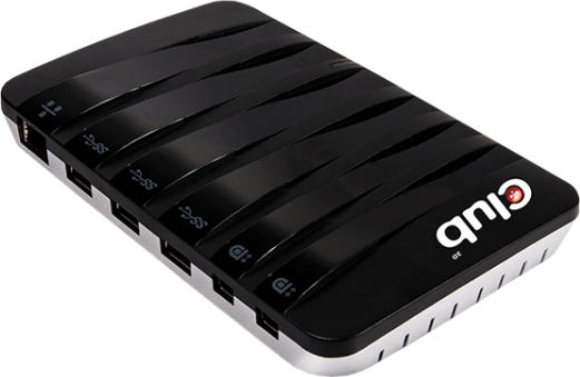Club3D CSV-3203 USB-C Stație de andocare cu 4K Negru