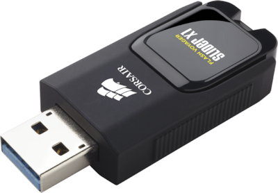 Corsair Voyager Slider X1 32GB USB 3.0 Stick Μαύρο