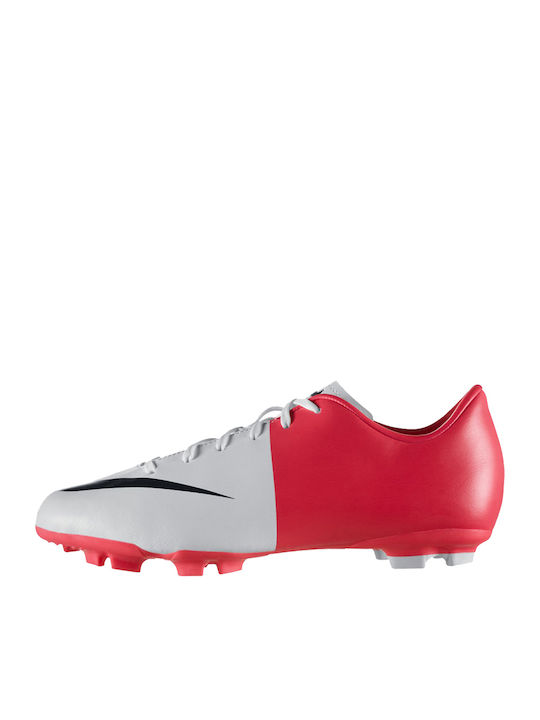 Nike MERCURIAL VICTORY FG Παιδικά Ποδοσφαιρικά Παπούτσια με Τάπες Λευκά