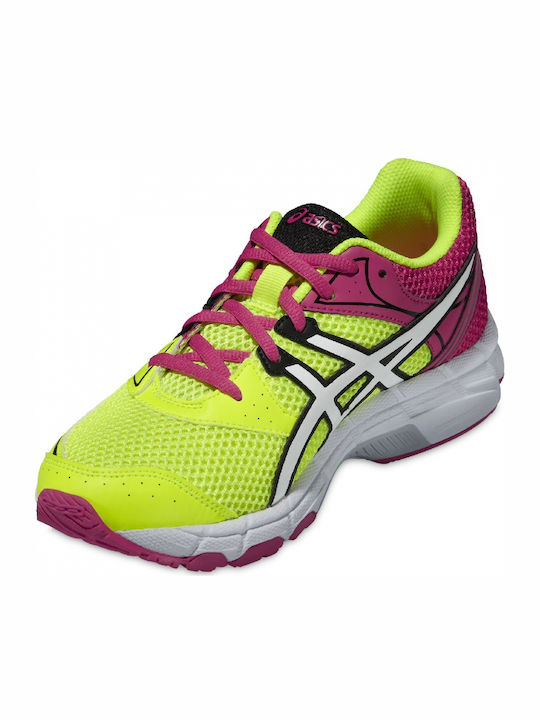 GEL PULSE 6 Kids Sports Shoes Running with Laces Yellow