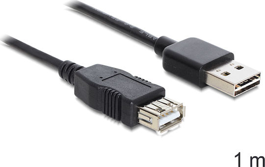 DeLock Easy USB 2.0 Cable USB-A male - USB-A female 1m (83370)
