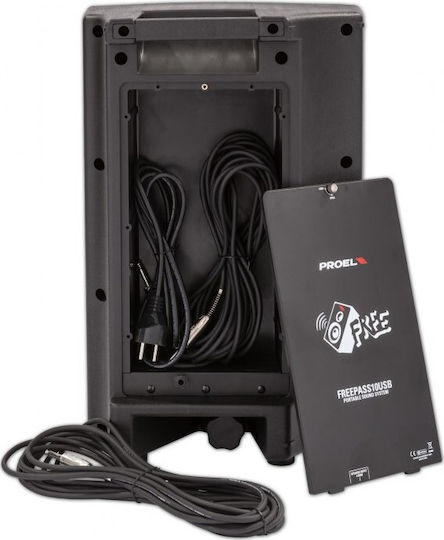 Proel FREEPASS10USB FREEPASS10USB Σετ με Αυτοενισχυόμενα Ηχεία PA με Woofer 10" 32x29x50εκ.