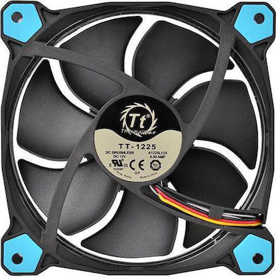 Thermaltake Riing 12 LED 120mm 3-Pin Blue Lighting Case Fan