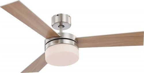 Globo Lighting Alana Ceiling Fan 105cm with Light Fixture Silver