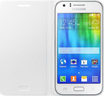 Samsung Flip Cover White (J100H Galaxy J1)