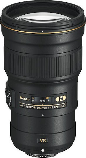 Nikon Full Frame Camera Lens AF-S NIKKOR 300mm f/4E PF ED VR Telephoto for Nikon F Mount Black