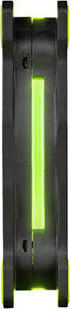 Thermaltake Riing 14 LED Green Case Fan 140mm (1400rpm / 51.15cfm) with Green Lighting and 3-Pin Connection