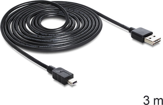 DeLock 3m USB 2.0 Cable A-Male to mini B-Male (83364)