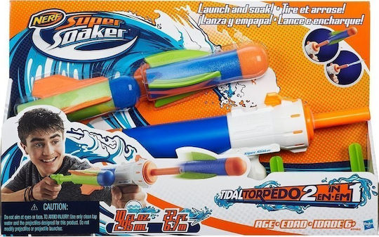 Nerf Pistol cu apă Tidal Torpedo 2 In 1 Waterpistol Super Soaker pentru 6+ ani+ Ani A9460
