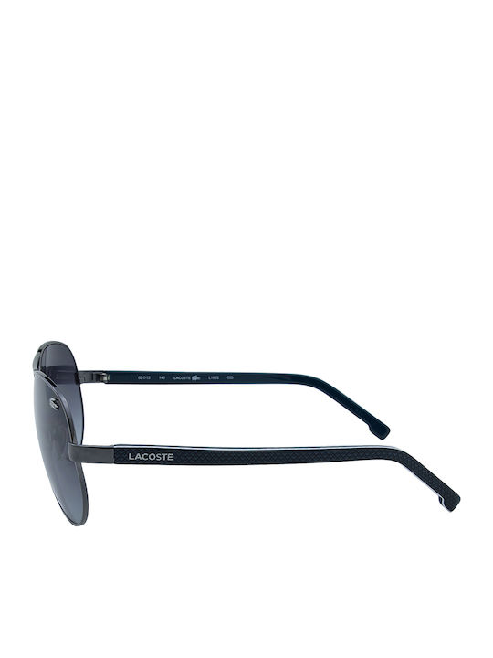 Lacoste Sunglasses Gray with Mixed Frame & Black Lens Lacoste Sunglasses Gray with Mixed Frame & Black Lens