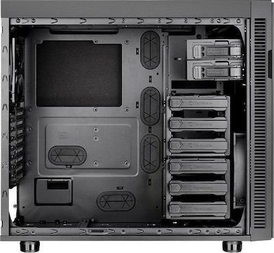 Thermaltake CA-1E1-00M1NN-00 Midi Tower Computer Case Black