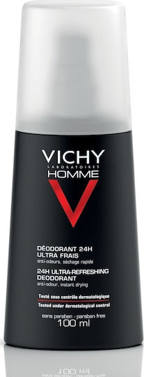 Vichy Homme Ultra-Refreshing Αποσμητικό 24h σε Spray 100ml