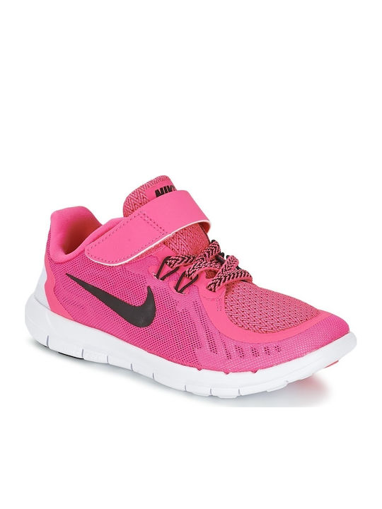 Nike Αthletische Kinderschuhe Laufen Free Fuchsie