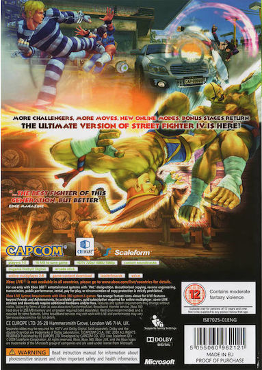 Super Street Fighter IV Edition Xbox 360 Game