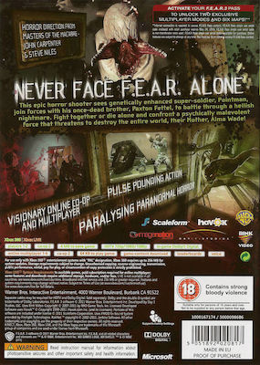F.E.A.R. 3 Xbox 360 Game