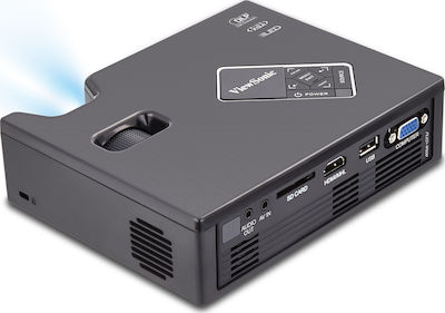Viewsonic PLED-W800 Mini Projector HD Λάμπας LED με Ενσωματωμένα Ηχεία Μαύρος