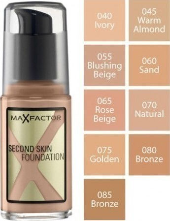 Max Factor Second Skin Make Up 70 Natural 30ml