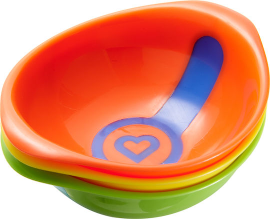 Munchkin Baby Food Bowl 12m+ made of Plastic Multicolour 3pcs