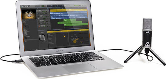 Apogee MiC 96k USB Microfon Condensator Desktop, Montat pe Amortizor pentru Vocale în Culoarea Gray