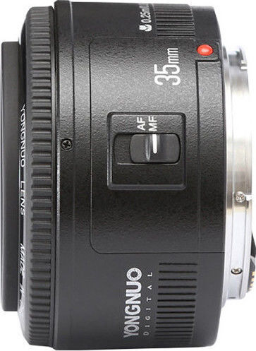 Yongnuo Full Frame Φωτογραφικός Φακός 35mm f/2 Σταθερός για Canon EF Mount Μαύρος