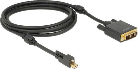 DeLock Kabel DVI-D-Stecker - Mini-DisplayPort-Stecker 2m Schwarz (83726)