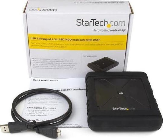 StarTech Case for Hard Drive 2.5" SATA III with Connection USB 3.0