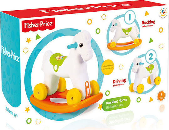 Fisher Price Κουνιστό Παιχνίδι Αλογάκι για 36+ μηνών με Ρόδες Πολύχρωμο