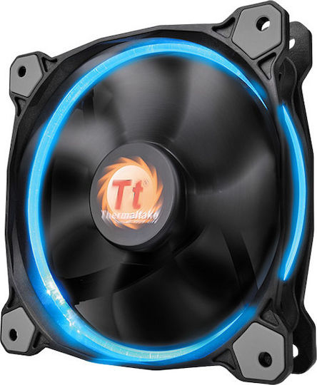 Thermaltake Riing 12 LED Case Fan 120mm 1500rpm 40.6cfm with RGB Lighting and 4-Pin PWM Connection