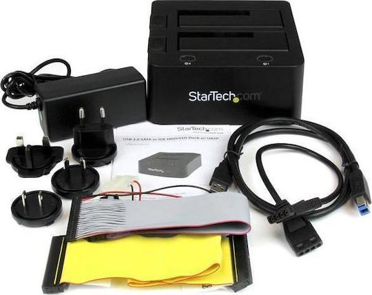 StarTech UNIDOCKU33 Docking Station pentru 2 Hard Disk-uri IDE/SATA 2.5" / 3.5" cu conectivitate USB 3.0 (UNIDOCKU33)
