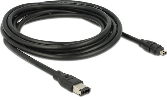 DeLock FireWire Kabel 6-poliger Stecker - 4-poliger Stecker 3m