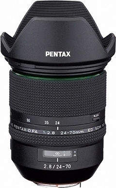 Pentax Full Frame Φωτογραφικός Φακός HD-D FA 24-70mm f/2.8 ED SDM WR Tele Zoom για Pentax K Mount Μαύρος