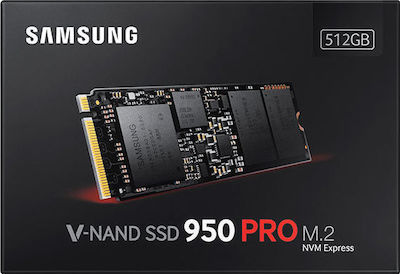 Samsung 950 Pro NVMe SSD 512GB τύπου M.2 με σύνδεση PCI Express 3.0 MZ-V5P512BW