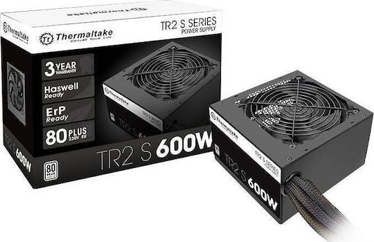 Thermaltake TR2 S 600W Black Computer Power Supply Full Wired 80 Plus Standard