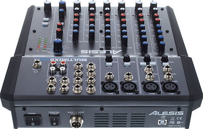 Alesis MultiMix 8 USB FX Analogmischpult 8 Kanäle mit Phantom Power & 4 XLR-Eingänge