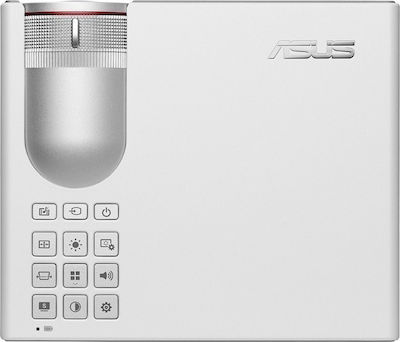 Asus P3B Projector Τεχνολογίας Προβολής DLP (DMD) Λάμπας LED με Φυσική Ανάλυση 1280 x 800 και Φωτεινότητα 800 Ansi Lumens με WiFi Λευκός