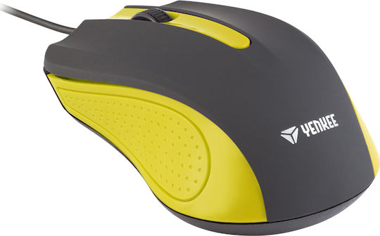 Yenkee Suva Wired Ergonomic Mouse Yellow