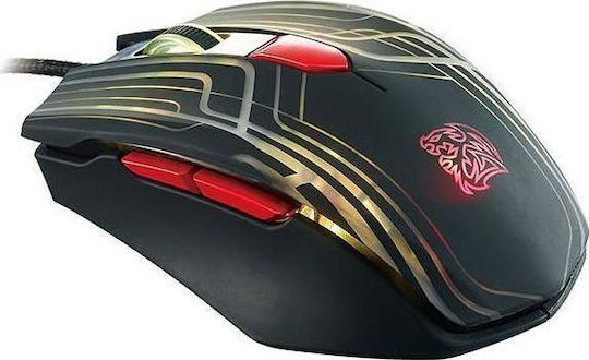 Thermaltake eSports Talon RGB Gaming Ποντίκι 3000 DPI Μαύρο