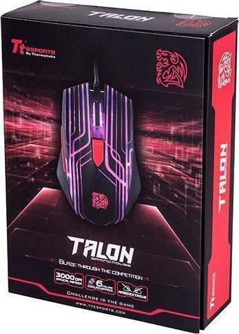 Thermaltake eSports Talon RGB Gaming Ποντίκι 3000 DPI Μαύρο