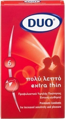 Duo Extra Thin Condoms 6pcs