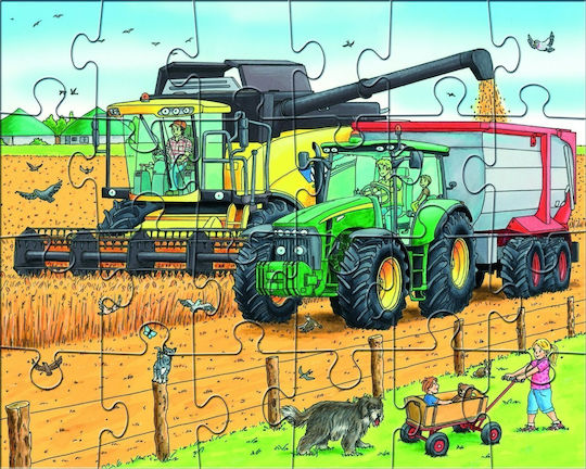 Kids Puzzle Tractor for 4+ years old+ Years 24pcs Haba