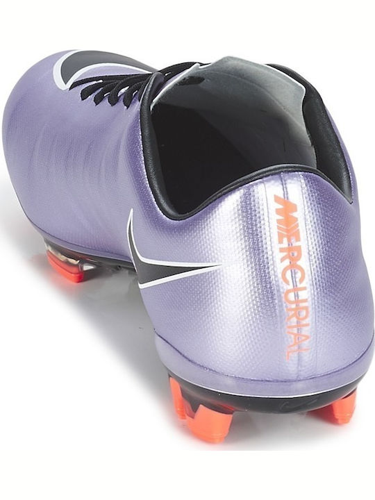 Mercurial Victory V Fg FG Kids Soccer Cleats Molded Silver