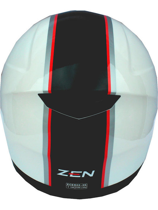 Zen ZN85 White Full Face ECE 22.06